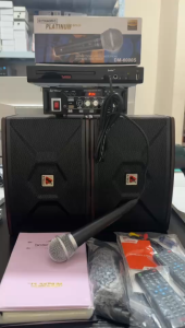 The Platinum Karaoke Set KS-5 Junior Lite DVD Player 21000 Songs With Professional Audio Karaoke Micro Component System (Amplifier + Speakers)set BN-208