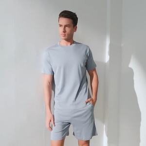Ice Silk Plain T Shirt Round Neck Short Sleeve T Shirt Men Casual Top Breathable Cooling Summer T Shirt Lelaki Cotton T Shirt Men Ice Silk Top Men Sport Undershirt Breathable Polyester Baju Lengan Pendek Lelaki Lightweight Nipis Lembut Baju Lelaki Dewasa