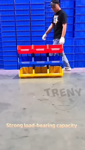 TRENY Stackable Plastic Tool Parts Container Box Shelf Save Space Kotak Penganjur Penyimpanan Skru Screw Storage Organizer