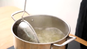 Stainless Steel Filter Spoon Kitchen Tools Frying Thickened Noodle Flat Bottom Net Colander