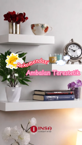 Ambalan Rak Dinding Aesthetic Minimalis Berbagai Warna Ukuran 60cm Lebar 10/15/20cm Tebal 4cm