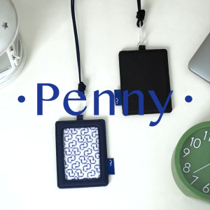 Wallts Penny Navy- Lanyard Name Tag Id Card Pria Wanita