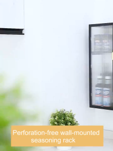 Kitchen storage cabinet Wall cupboard Cupboard organizer Wall-mounted cabinets without drilling