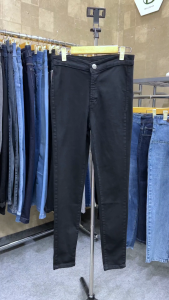 Celana Highwaist Skinny Wanita Hitam Stretch Premium Jinsholic Morrins Size 27-34