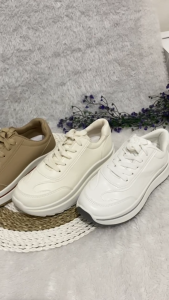 Nextfashion Sepatu Sneakers Wanita Bahan Kulit PU Premium 318