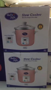 Baby Safe LB009 Slow Cooker 0.8 L [Pink] RICE COOKER