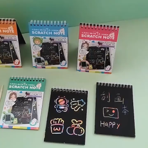 Scratch Note / Buku Gambar Gores Magic Warna warni Lucu Imut