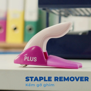 Đồ gỡ kim thương hiệu PLUS thiết kế trợ lực hỗ trợ gỡ ghim chất liệu thép an toàn