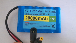 ALEAIVY Portable 12V 20000mah Lithium Battery Rechargeable Battery Pack Capacity