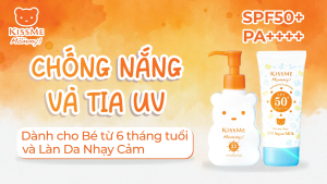 Kem Chống Nắng Dành Cho Trẻ Em Từ 06 Tháng Và Làn Da Nhạy Cảm Kissme Mommy UV Aqua Milk  50G