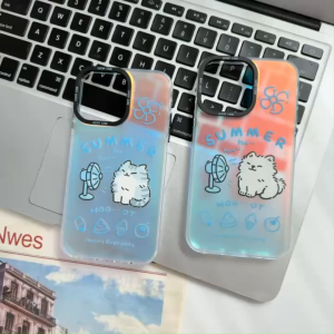 🔥ส่งจากไทย🔥การไล่ระดับสี ลูกแมว น่ารัก เคส for iPhone XR body 16pro 14Pro 13Pro 15Pro เคสไอโฟน Xr บอดี้ 13Pro 14pro case