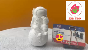 Tượng thạch cao tô màu B21 Phi hành gia mặt trăng cao 10cm (Không kèm màu) đồ chơi cho trẻ