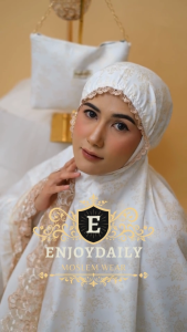 ENJOYDAILY - Mukena Dewasa 2in1 Renda Mewah Katun Super Foil Premium Nyaman Muslim Motif Cantik