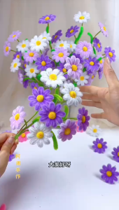 100pcs Fuzzy Wire / Chenille Stems Twist Wire for DIY Flower