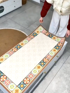 Taplak Meja Tahan Panas Leather Kulit Alas Meja Ruang Tamu/Meeting/Ruang dapur/Meja Makan Anti Lecet/Air/Noda/Minyak