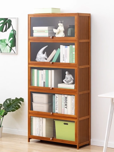 Bamboo Bookshelf Display Cabinet: A Versatile Storage Solution