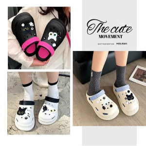 LHSunshine New arrival   รองเท้าหัวโตแฟชั่นหญิง  มีสายรัดส้นให้ด้วย สีสันทูโทนสุดน่ารัก พื้นนิ่มใส่สบายสุดๆ ชอบสีไหนก็จัดกันไปได้เลย แถมตัวติดให้ด้วยนะ ห้ามพลาด