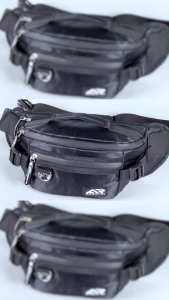 Tas Selempang Pinggang Pria Waistbag AR Apparel Black Box Slingbag Sporty Style