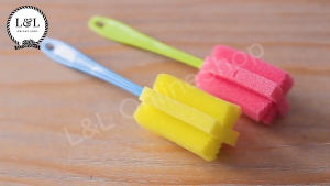 Spons Sikat Pembersih Botol Susu Bayi & Spons Tongkat Serbaguna Cleaner