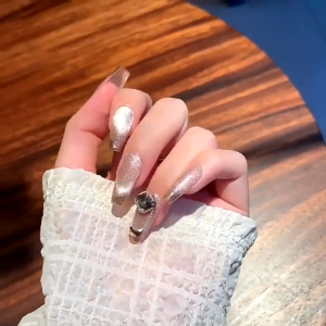 手工穿戴美甲片 甲片 假指甲 穿戴美甲 指甲貼片 Artificial Matte nail fake Handmade nails sticker short fake nails【FREE TOOLS】10pcs