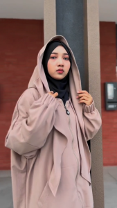 New Series - Maryam Outer Muslimah Premium Knit Light - Hoodie Besar Wanita Cardigan