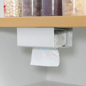Tissue Rack Without Punching: Wall-Mounted Tissue Box & Paste-Type Storage Solutions