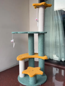 Cat Condo Pohon Cakaran Garukan Kucing Scratcher Tree Tingkat Mainan Kandang Rumah Kekinian