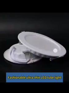 White LED Ultra-Thin Downlight Commercial Store Hotel Ceiling Light 5W 12W High Brightness Tube Lamp