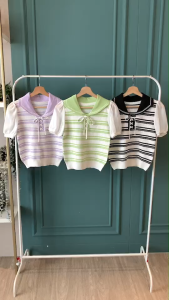 BL20945 Emily Sheer Sleeve Knit Top