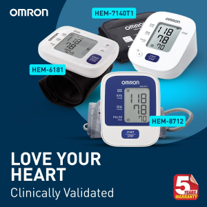Omron HEM-8712 Automatic Upper Arm Blood Pressure Monitor BPM Digital