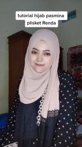 Hijab PASHMINA FULL PLISKET MOTIF RENDA / Kerudung PASMINA PLISKET RENDA CERUTY BABY DOLL - RA Bazar