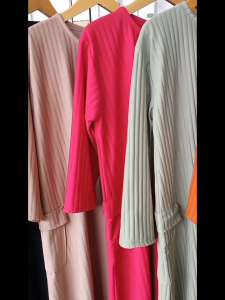 MIDI Dress VARA Maxy Marbella Knit Hornet Terbaru Viral Kantong Samping Model Cargo