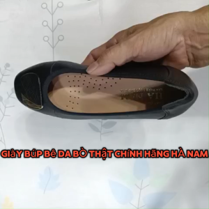 Giày Nữ Búp Bê Đế Bệt 2cm HÀ NAM Da Bò Thật Thời Trang Cao Cấp GBBN2041