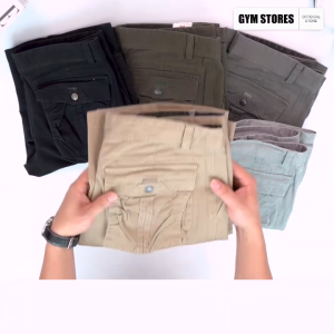 HCM QUẦN SHORT KAKI TÚI HỘP NAM GYM PT68 SHORT CARGO DÁNG BASIC RỘNG RÃI 6 TÚI VÃI DẦY SIZE 29 _ 36 HT86