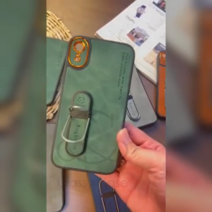 (IMP) CASE LUXURY LEATHER STAND FOR IPHONE 7 8 PLUS 7+ 8+ XR 11 / 11 PRO / 11 PRO MAX / 12 / 12 PRO / 12 PRO MAX / 13 / 13 PRO MAX / 14 / 14 PRO / 14 PRO MAX / 15 / 15 PRO / 15 PRO MAX SOFTCASE RING PROTECT CAMERA HOLDER ARMOR BLUDRU