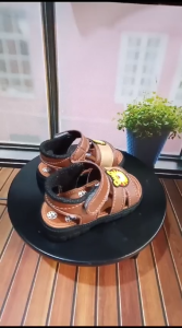 sendal anak laki laki sepatu sandal kulit sintetis bunyi cit cit usia 1-3 tahun model terkini