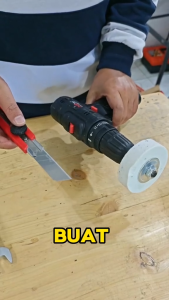 Adaptor ubah mesin bor jadi mesin asah pisau poles drill to polishing