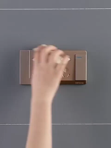 Double 86 Type Switch Waterproof Cover Bathroom Paste Type Splash Box Socket Waterproof Boxes Socket Cover