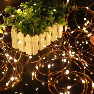 7M Solar LED String Light Waterproof Outdoor Solar Lamp LED Copper Wire String Fairy Lights For Christmas
