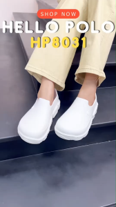 Hello Polo รองเท้าแตะ รองเท้าหัวโต HP8031 ส้นหนา 3 ซม กันลื่น เบาสบาย พื้นนุ่มมาก รองเท้าแตะแพลตฟอร์มผู้หญิง เหมาะกับฤดู HP8031