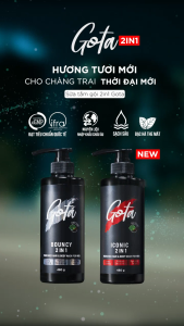 Sữa tắm - gội 2in1 hương nước hoa Gota 250g