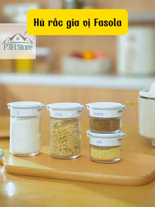 Hủ rắc tiêu lọ rắc gia vị bằng thủy tinh nắp xoay 3 kích cỡ Fasola YL034