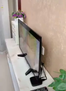 1PC Screen Caddy Shelf Computer Monitor Riser Stand ABS TV Rack Display Multi-functional