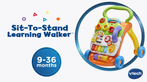 VTech Green Orange Walker Learning Sit to Stand (Age 9 Month to 3 Year) Musical / AppleBear