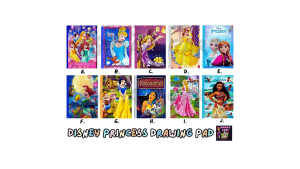 Princess Drawing Pad for Kids Sketch Pad Doodle Pad Birthday Party Favor Loot Bag Filler Giveaways