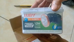 Luby Senter Cas Kepala Super Terang / Headlamp LED Waterproof - L2875
