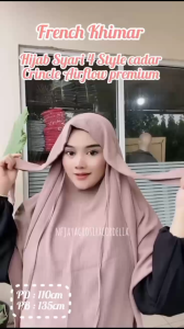 HIJAB NIQOB LESTI BAHAN CRINKEL AIRFLOW / HIJAB FRENCH KHIMAR SYARI/ FASHION MUSLIMAH KHIMAR FRENCH JUMBO