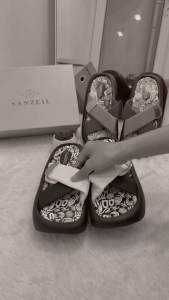 Sanzeil Grafity - Sepatu Sandal Wanita Flip Slip On Shoes 5665