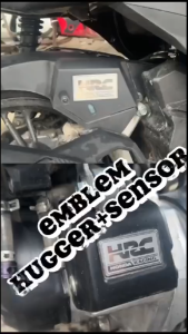 PAKET EMBLEM HUGGER + EMBLEM SENSOR VARIO 125 150 STAINLESS TEBAL