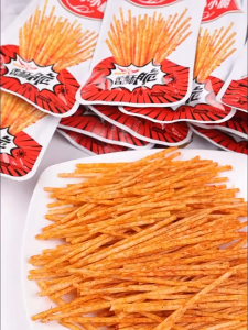 贤哥-辣么小小脆/辣么片片脆/脆辣条-薄片脆 58克 XIANGE-La Me Xiao Xiao Cui/La Me Pian Pian Cui/Crispy Spicy Strips-Thin Crispy 58G